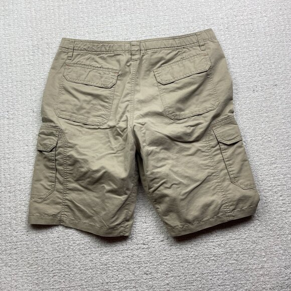 BC Clothing Expedition Shorts Mens 36 Beige Cargo Stretch Outdoor Fishing Belted - Picture 9 of 13